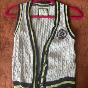 Heritage Gray Cable Prep Knit Vest